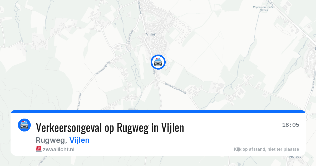 Verkeersongeval op Rugweg in Vijlen — 17 apr 2026