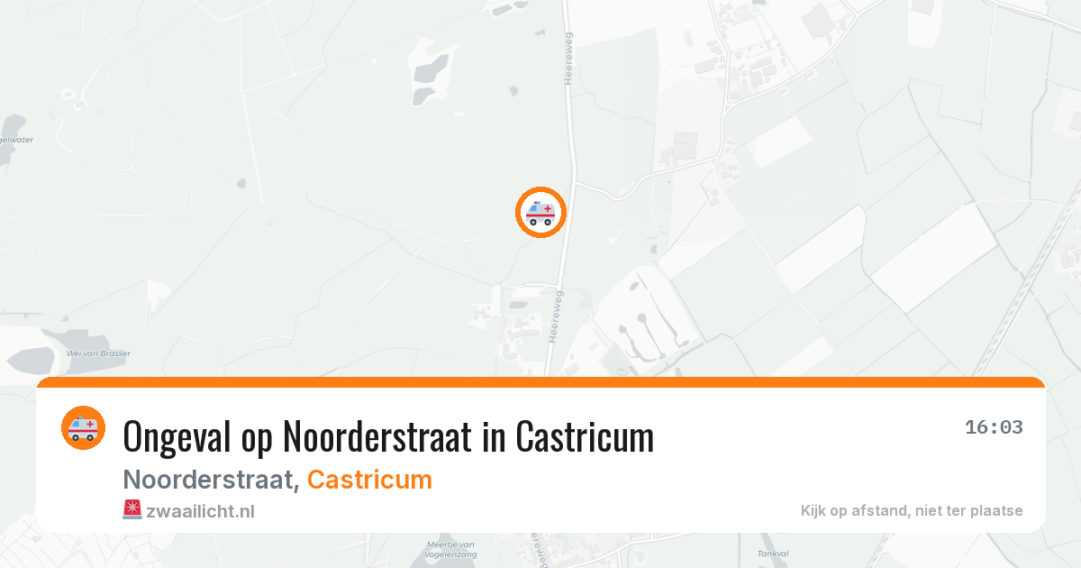 Ongeval op Noorderstraat in Castricum — 9 jul 2026