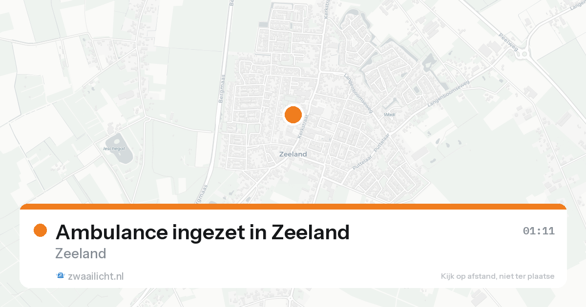 Ambulance ingezet in Zeeland — 8 feb 2026