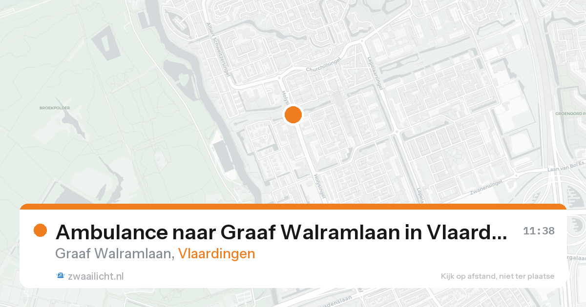 Ambulance naar Graaf Walramlaan in Vlaardingen — 20 aug 2026