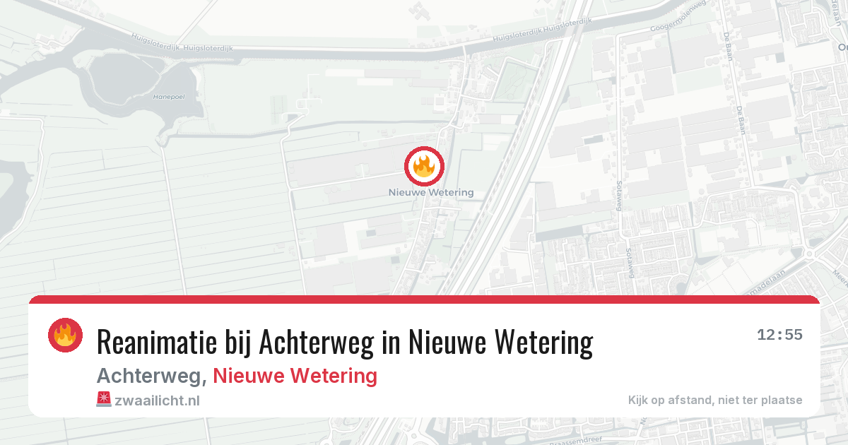 Reanimatie bij Achterweg in Nieuwe Wetering — 24 mrt 2026
