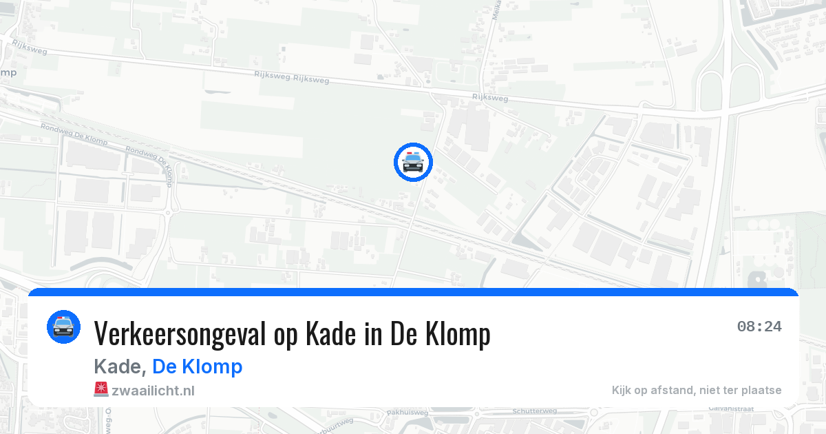 Verkeersongeval op Kade in De Klomp — 11 jun 2026