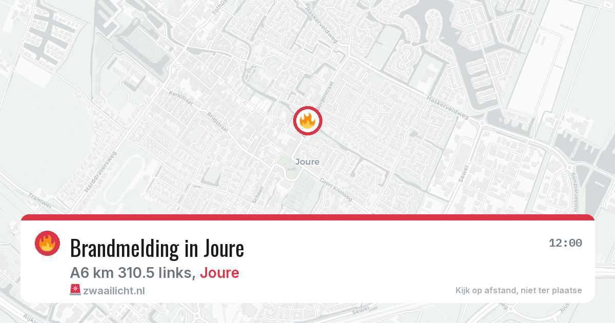 Brandmelding in Joure — 22 mei 2026