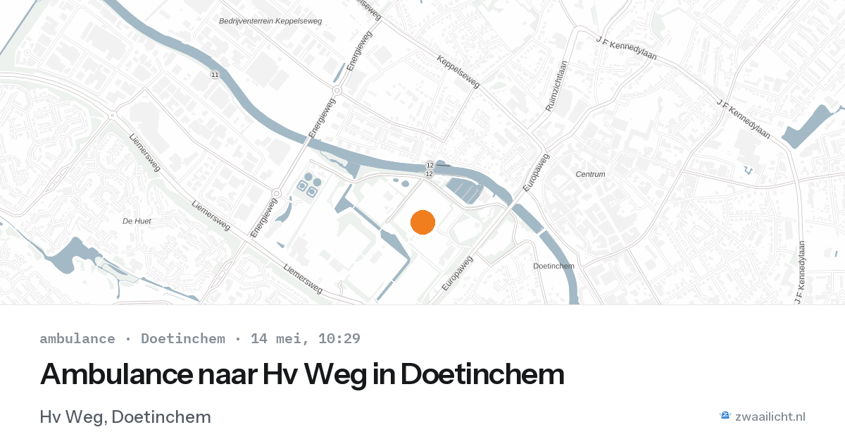 Ambulance naar Hv Weg in Doetinchem — 14 mei 2026