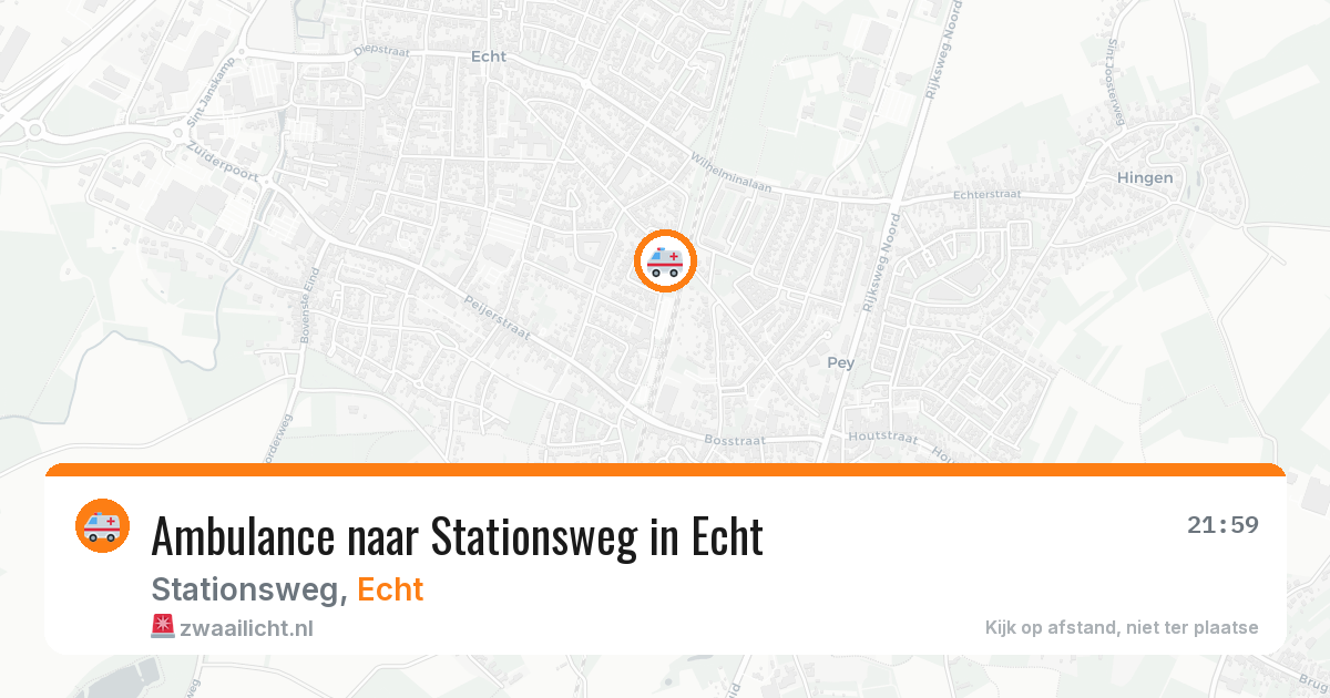 Ambulance naar Stationsweg in Echt — 3 aug 2026