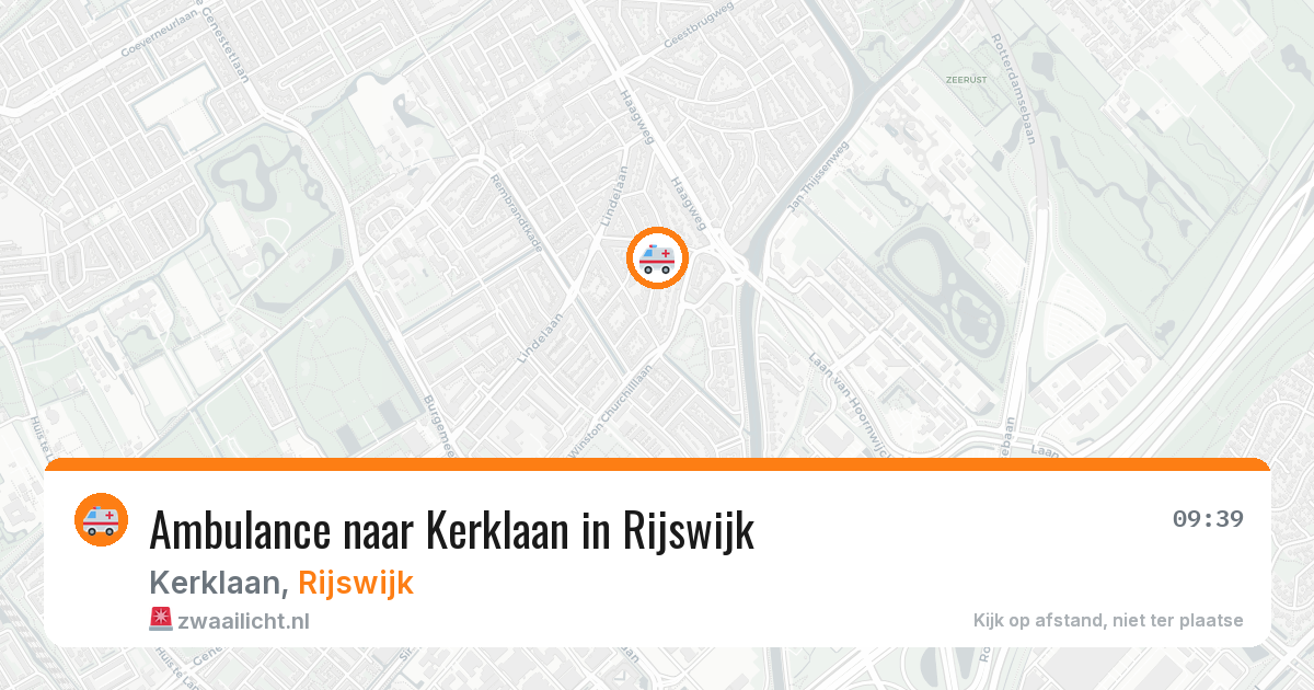 Ambulance naar Kerklaan in Rijswijk — 28 mrt 2026