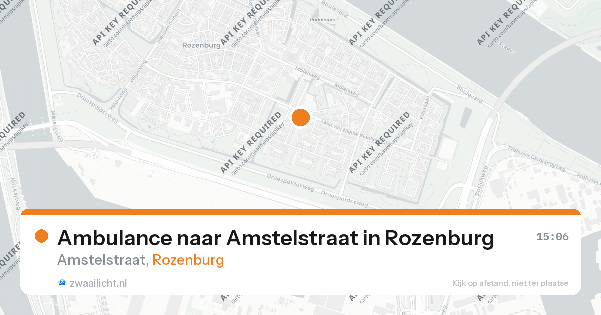 Ambulance naar Amstelstraat in Rozenburg — 26 aug 2026