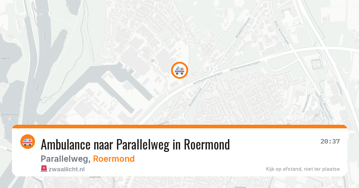 Ambulance naar Parallelweg in Roermond — 26 jul 2026