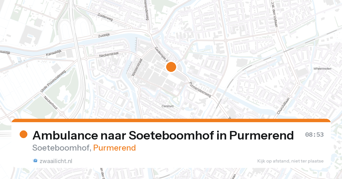 Ambulance naar Soeteboomhof in Purmerend — 13 jun 2026
