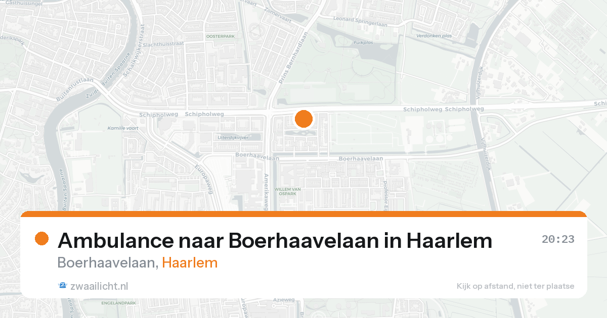 Ambulance naar Boerhaavelaan in Haarlem — 17 aug 2026