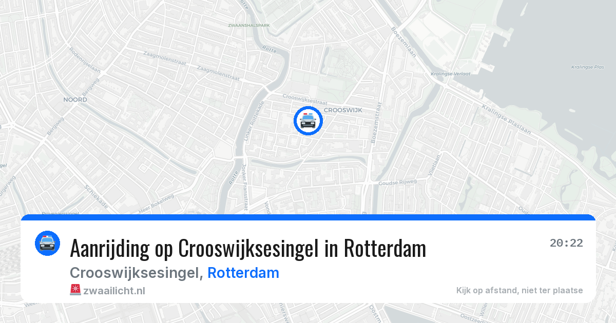 Aanrijding op Crooswijksesingel in Rotterdam — 24 mei 2026