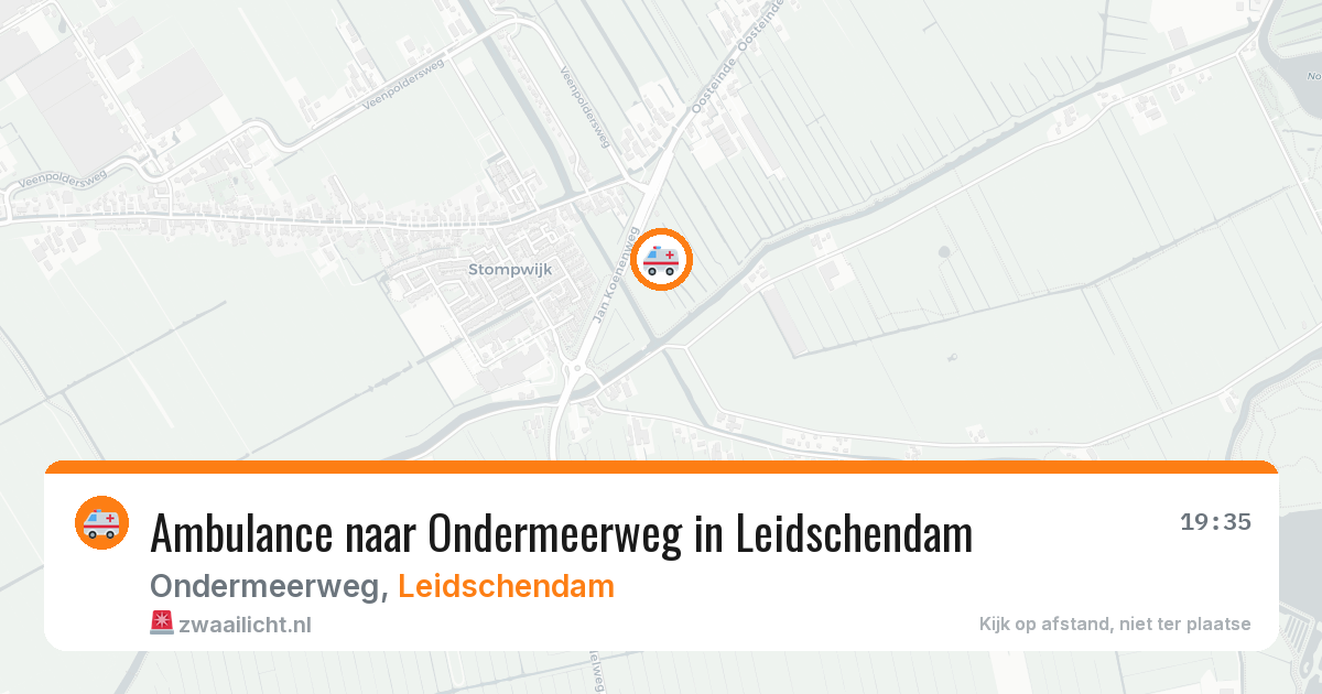Ambulance naar Ondermeerweg in Leidschendam — 4 jul 2026