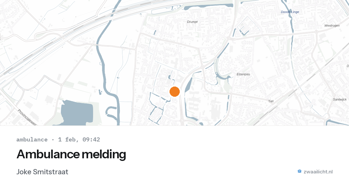 Ambulance melding — 1 feb 2026