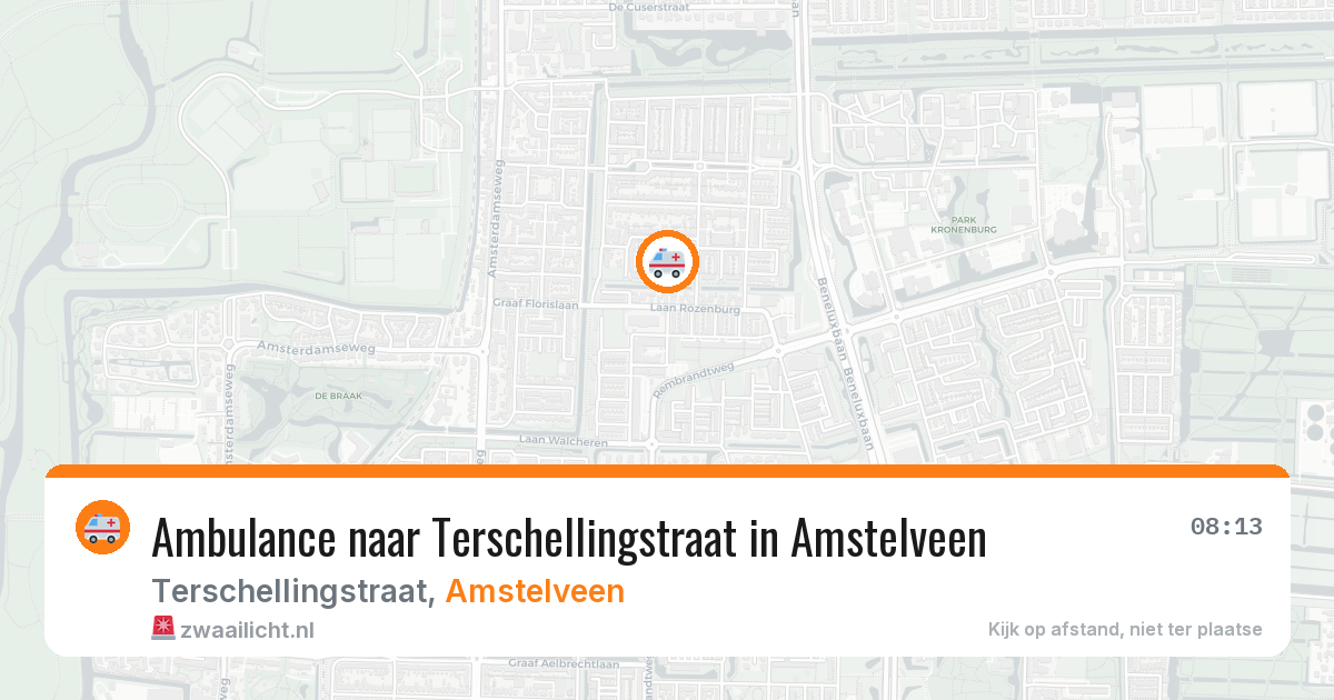 Ambulance naar Terschellingstraat in Amstelveen — 29 jan 2026