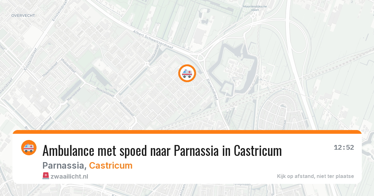 Ambulance met spoed naar Parnassia in Castricum — 19 jan 2026