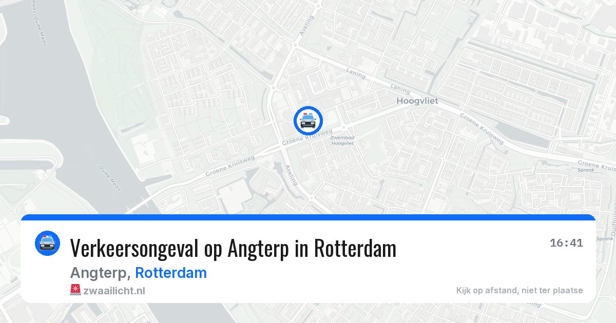 Verkeersongeval op Angterp in Rotterdam — 3 jun 2026