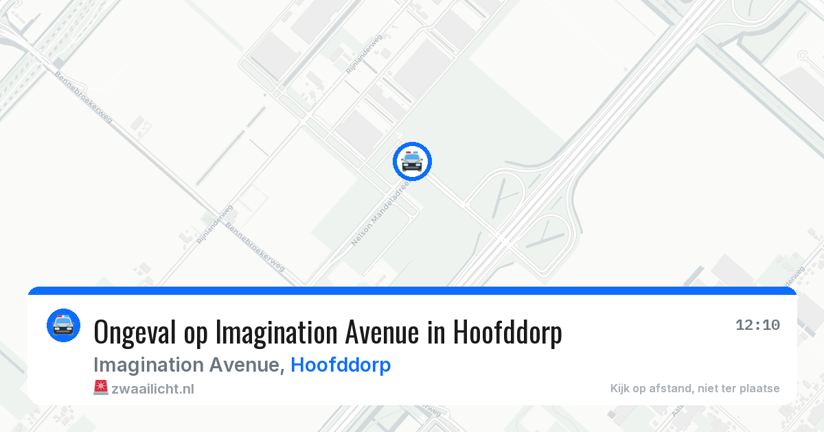 Ongeval op Imagination Avenue in Hoofddorp — 4 aug 2026
