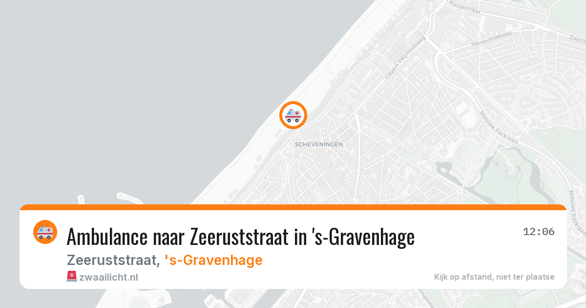 Ambulance naar Zeeruststraat in 's-Gravenhage — 28 jul 2026