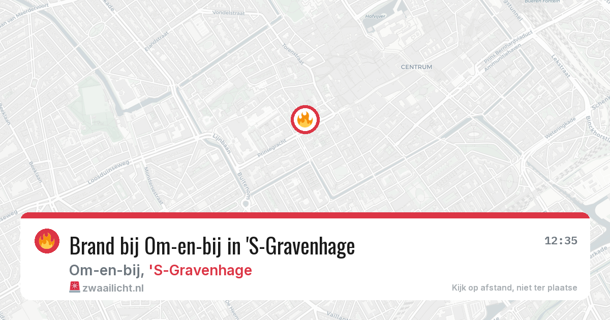 Brand bij Om-en-bij in 'S-Gravenhage — 26 mrt 2026