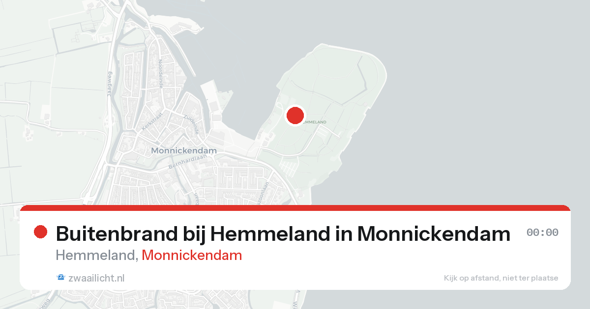 Buitenbrand bij Hemmeland in Monnickendam — 25 aug 2026