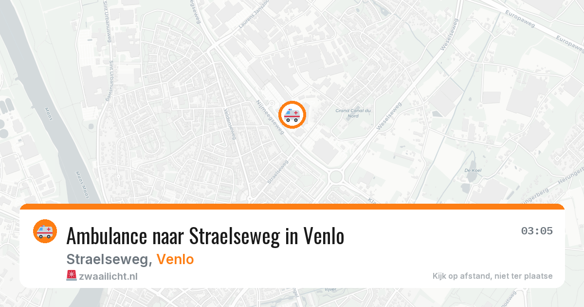 Ambulance naar Straelseweg in Venlo — 31 mei 2026