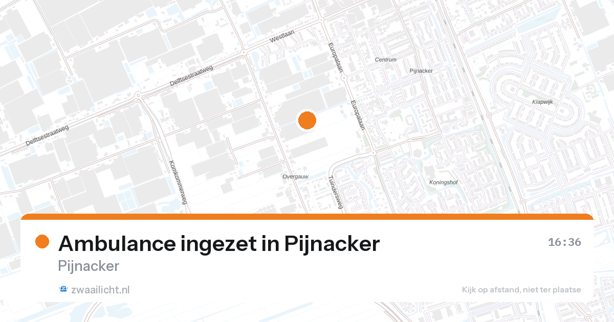 Ambulance ingezet in Pijnacker — 11 mrt 2026