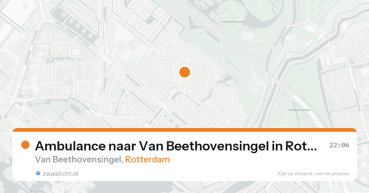 Ambulance naar Van Beethovensingel in Rotterdam — 24 aug 2026