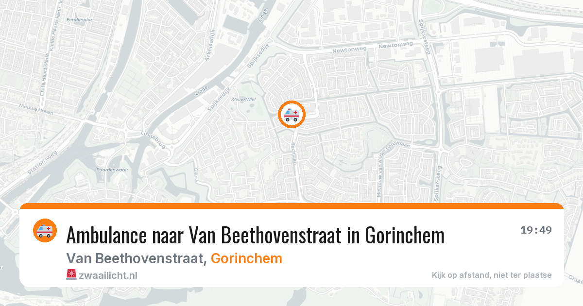 Ambulance naar Van Beethovenstraat in Gorinchem — 25 apr 2026