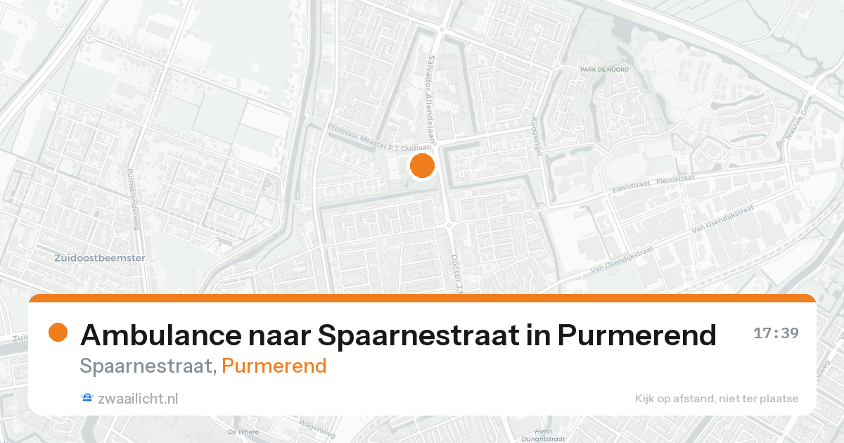 Ambulance naar Spaarnestraat in Purmerend — 15 feb 2026