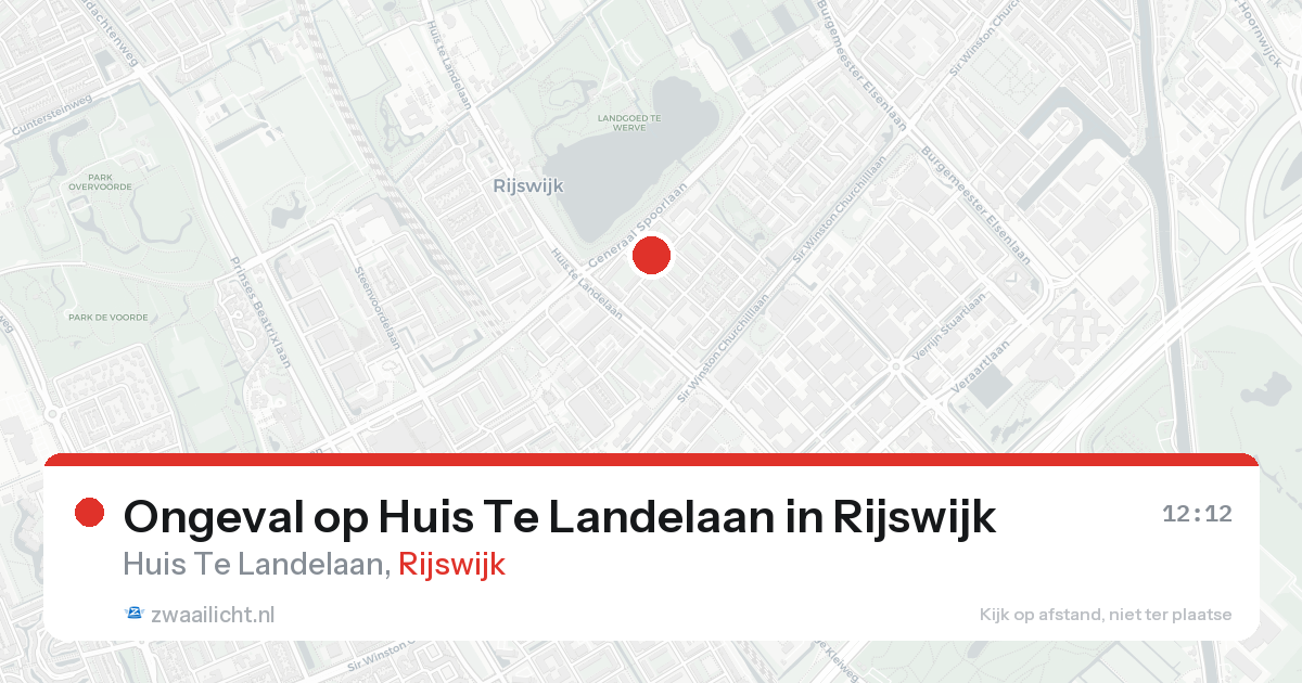Ongeval op Huis Te Landelaan in Rijswijk — 4 mei 2026