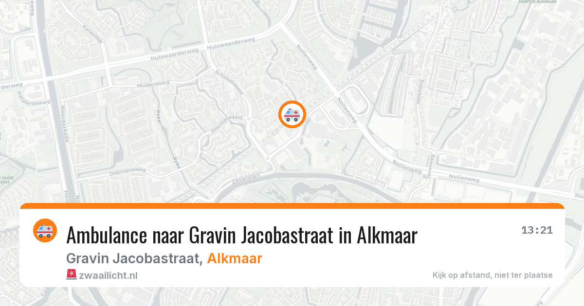 Ambulance naar Gravin Jacobastraat in Alkmaar — 19 jun 2026