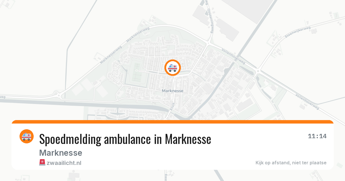 Spoedmelding ambulance in Marknesse — 28 mei 2026