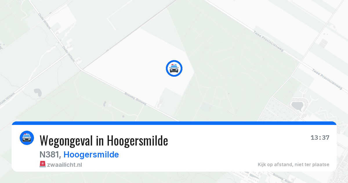 Wegongeval in Hoogersmilde — 6 jul 2026