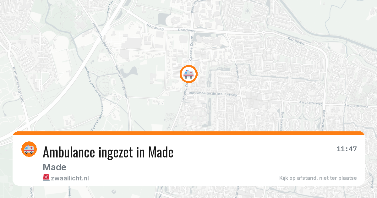 Ambulance ingezet in Made — 29 jan 2026