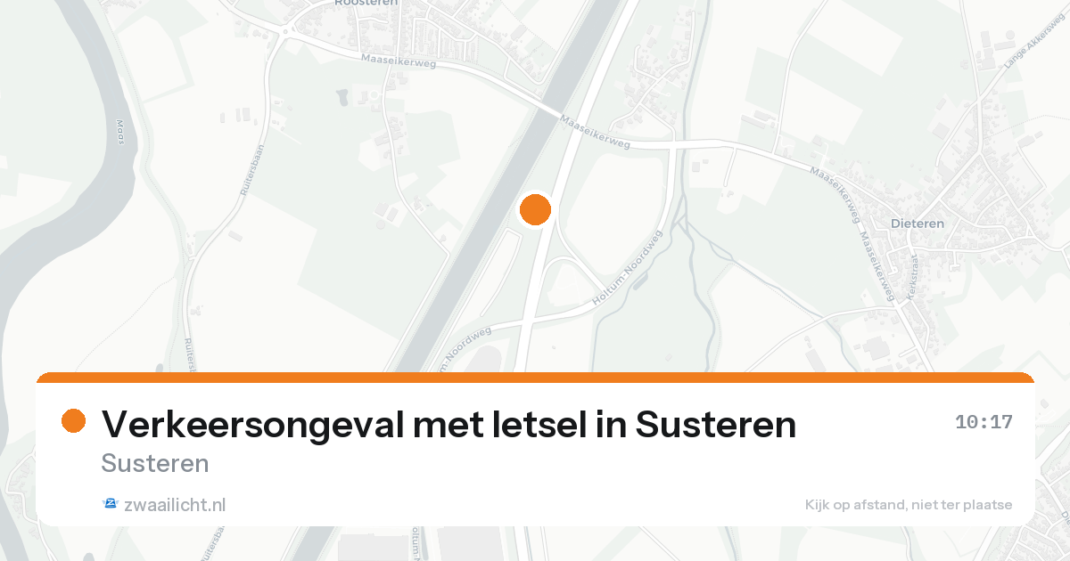 Verkeersongeval met letsel in Susteren — 22 aug 2026