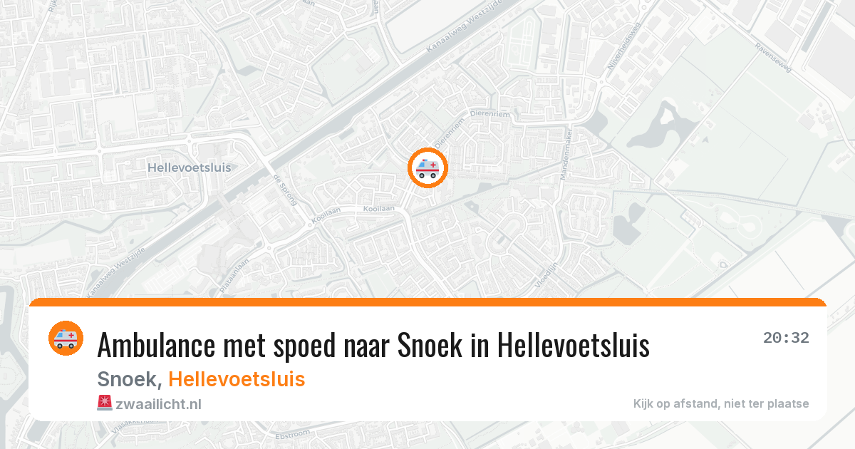 Ambulance met spoed naar Snoek in Hellevoetsluis — 26 jun 2026