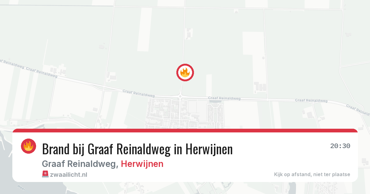 Brand bij Graaf Reinaldweg in Herwijnen — 8 jun 2026
