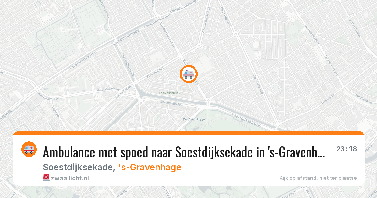 Ambulance met spoed naar Soestdijksekade in 's-Gravenhage — 11 aug 2026