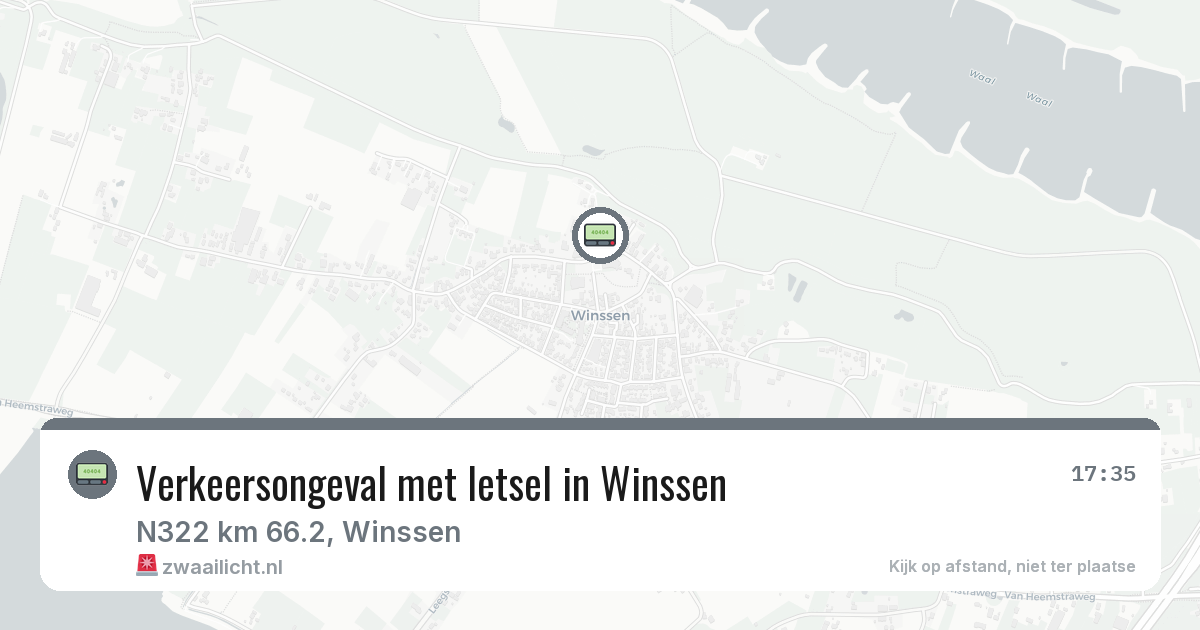 Verkeersongeval met letsel in Winssen — 10 jul 2026