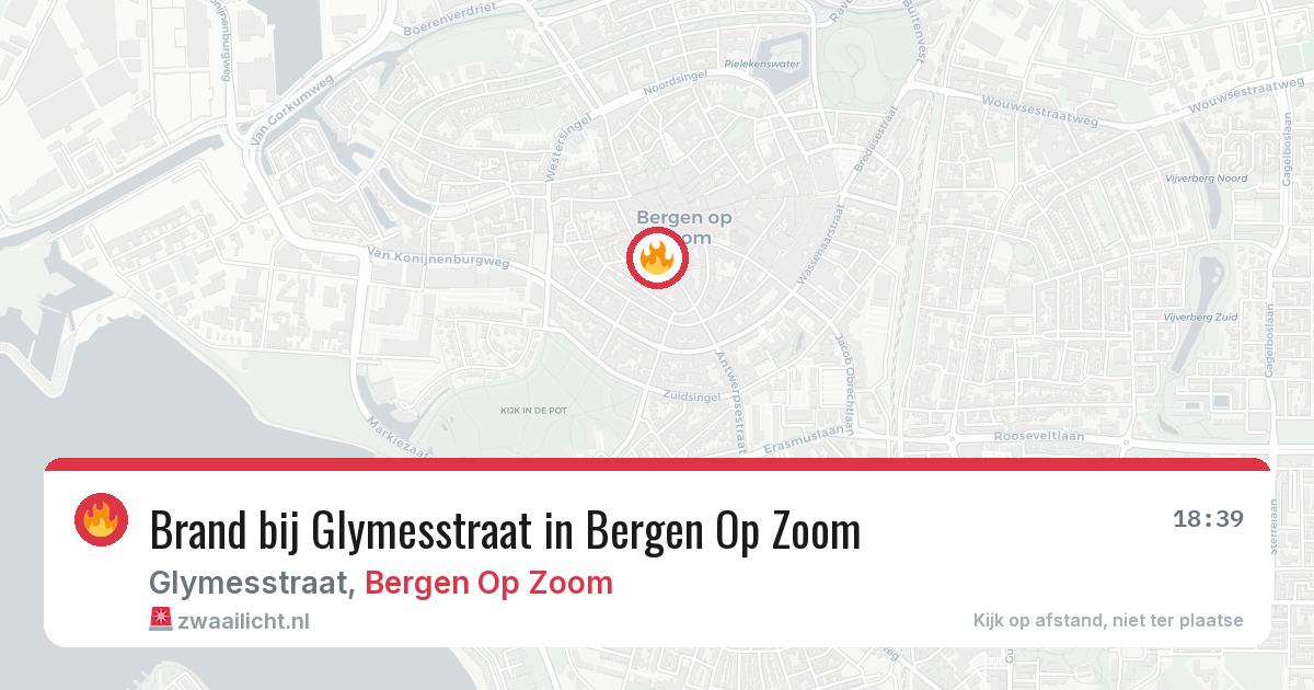 Brand bij Glymesstraat in Bergen Op Zoom — 29 mei 2026