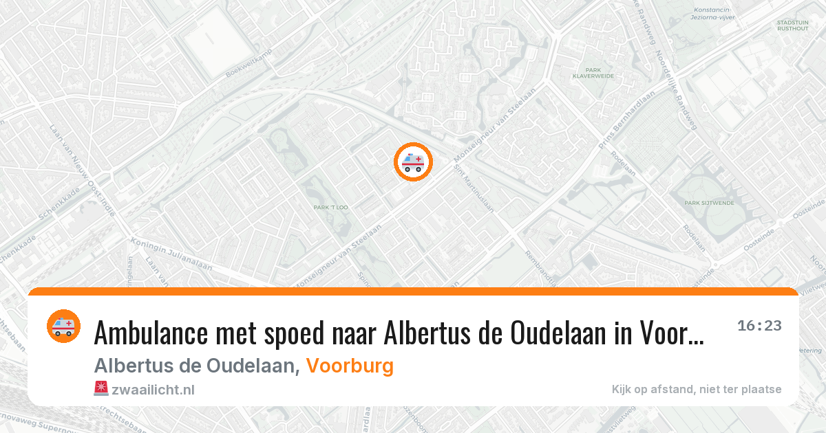 Ambulance met spoed naar Albertus de Oudelaan in Voorburg — 28 jan 2026