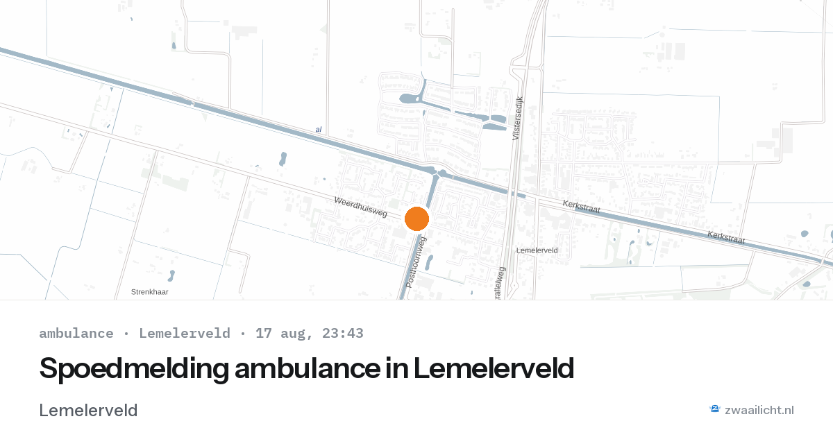 Spoedmelding ambulance in Lemelerveld — 17 aug 2026