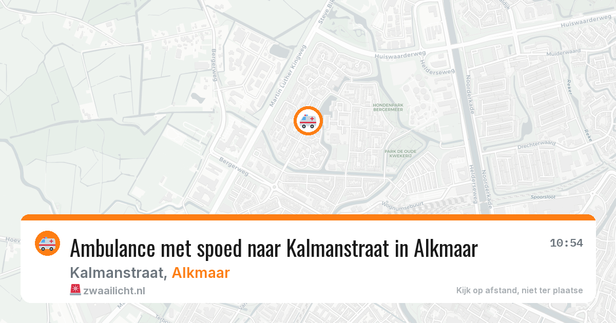 Ambulance met spoed naar Kalmanstraat in Alkmaar — 8 mrt 2026