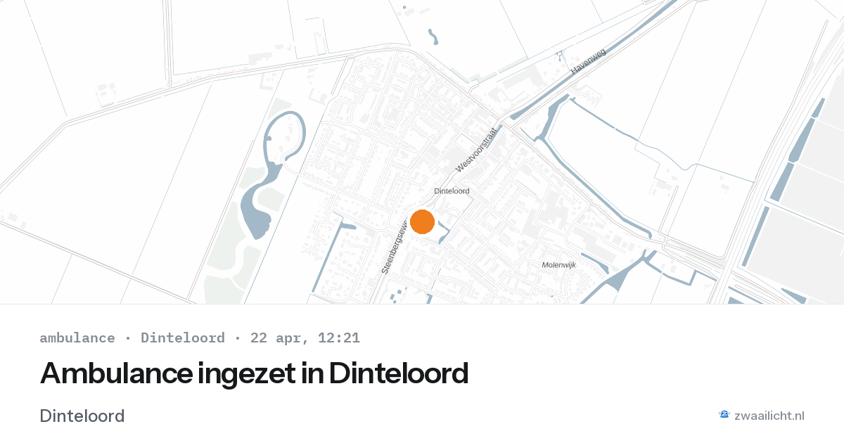 Ambulance ingezet in Dinteloord — 5 feb 2026