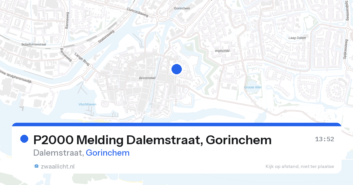 P2000 Melding Dalemstraat, Gorinchem — 28 aug 2026