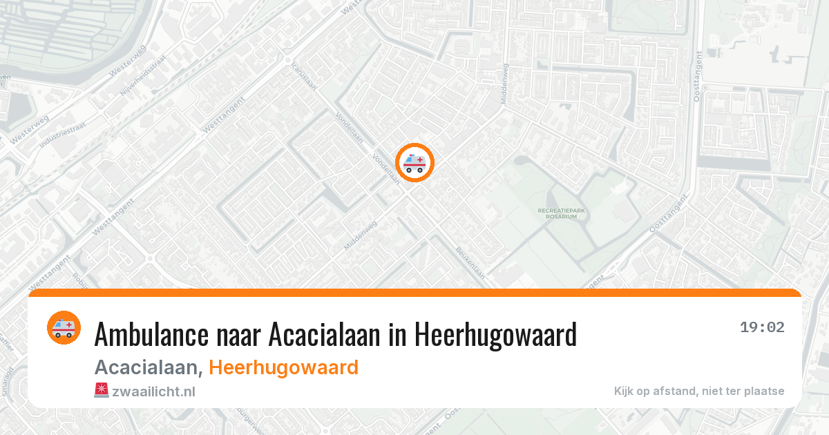 Ambulance naar Acacialaan in Heerhugowaard — 13 aug 2026