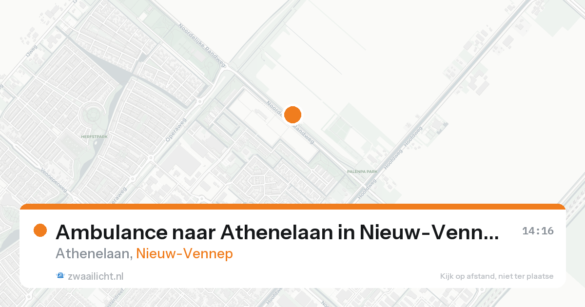 Ambulance naar Athenelaan in Nieuw-Vennep — 1 jun 2026