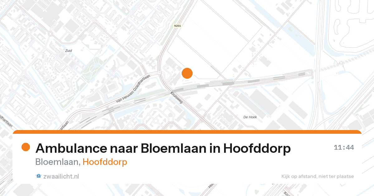 Ambulance naar Bloemlaan in Hoofddorp — 28 aug 2026