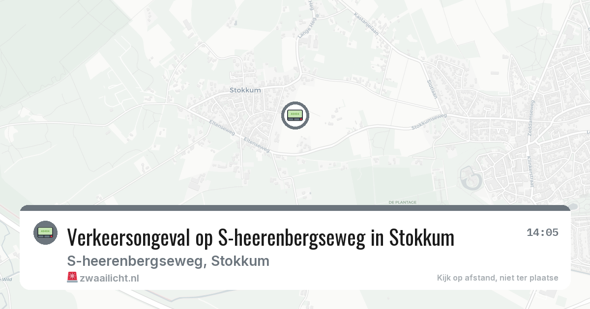 Verkeersongeval op S-heerenbergseweg in Stokkum — 13 jun 2026