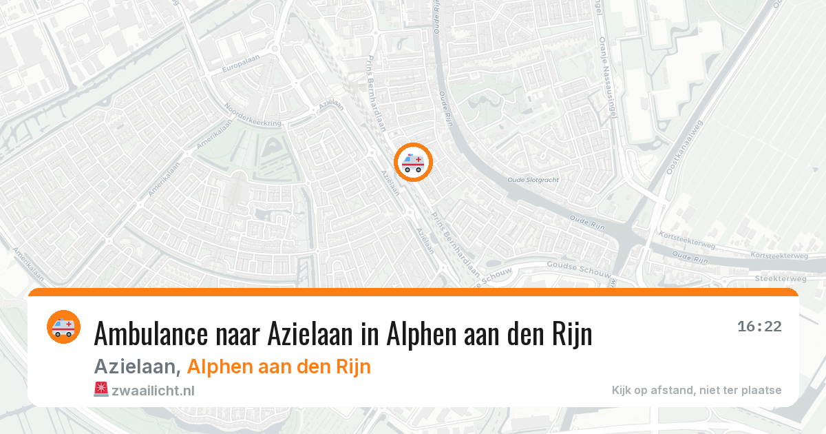 Ambulance naar Azielaan in Alphen aan den Rijn — 22 jan 2026